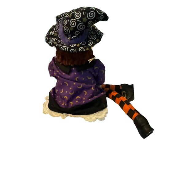 Shelf Sitter Witch Avon Porcelain Doll Gift Collection VTG Halloween Cat READ - Picture 3 of 6